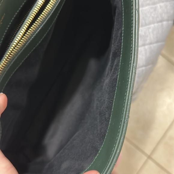 Saint Laurent- NEW Lou Lou Medium, Hunter Green - Picture 12 of 15